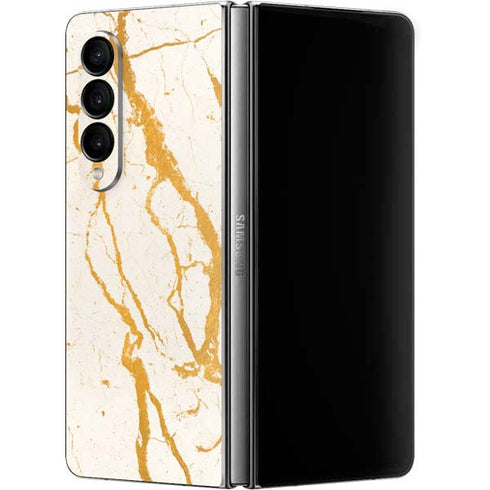 Cracked Marble Galaxy Z Fold4 5G Skin